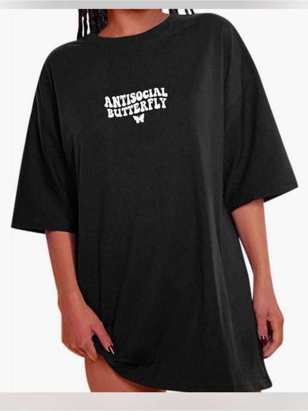 Antisocial Butterfly Black Graphic Tee